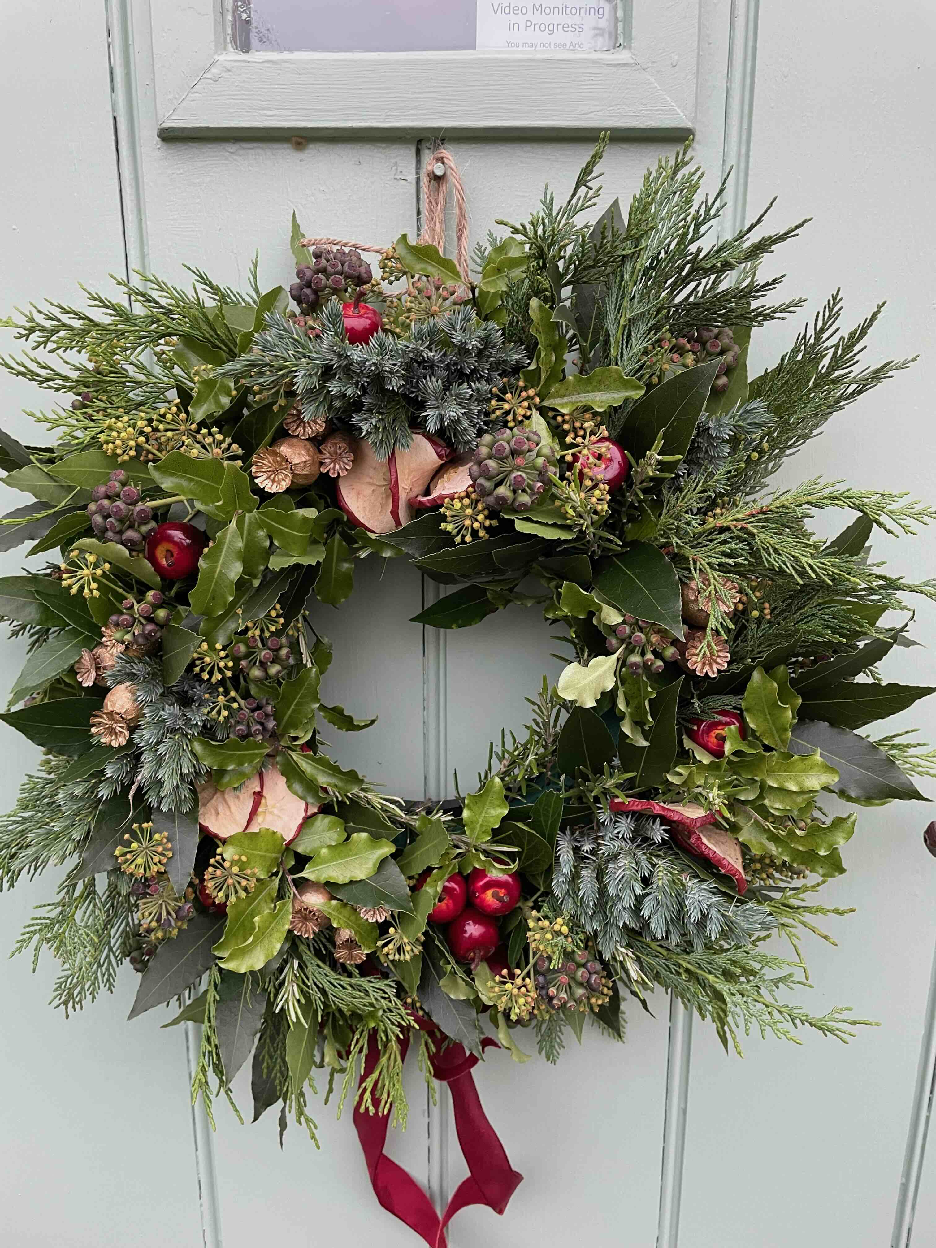 Xmas wreath making